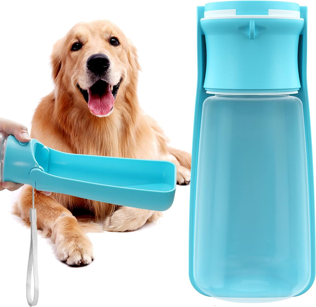 Portable Leak-Proof Dog Water Bottle & Foldable Travel Bowl