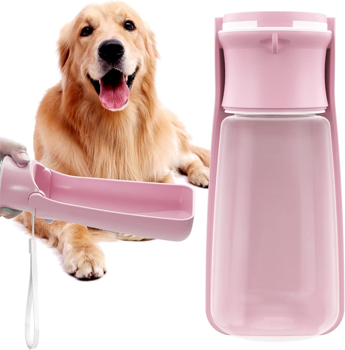 Portable Leak-Proof Dog Water Bottle & Foldable Travel Bowl