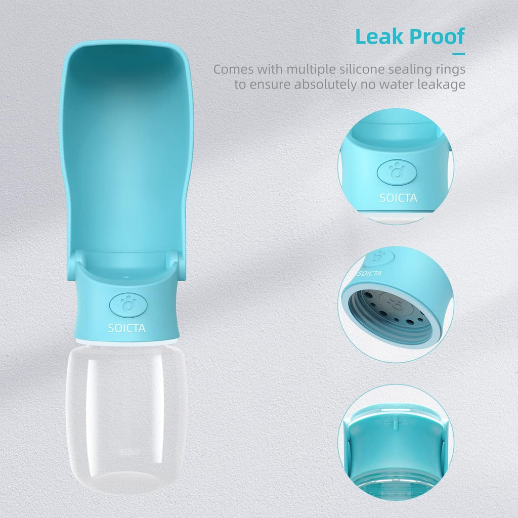 Portable Leak-Proof Dog Water Bottle & Foldable Travel Bowl